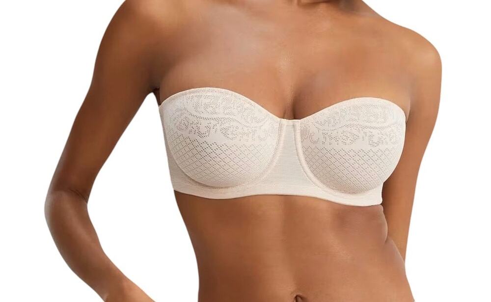 Wacoal Strapless Bra Size 38 G Minimizer 854310 Beige NWT